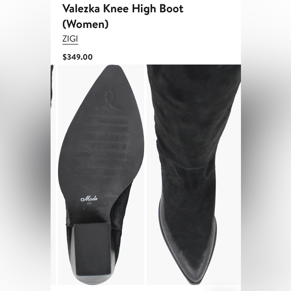 Valezka Knee High Boot (Women) size 39 US 8 black
ZIGI
$349.00 gently used - Picture 3 of 15